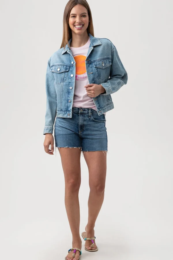 Women Trina Turk Ag Arllow Denim Jacket