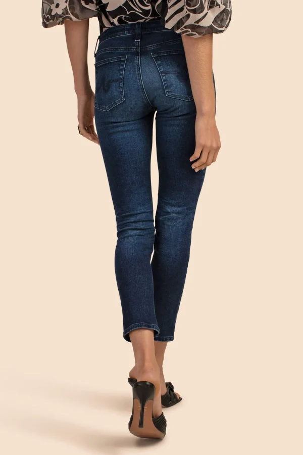 Women Trina Turk Ag Dark Wash Prima Ankle Slim Straight Jean
