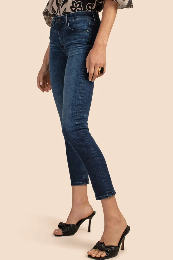 Women Trina Turk Ag Dark Wash Prima Ankle Slim Straight Jean