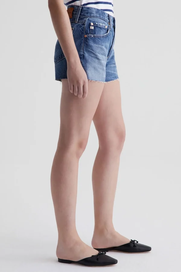 Women Trina Turk Ag Women'S Blue Hailey Cut-Off Short
