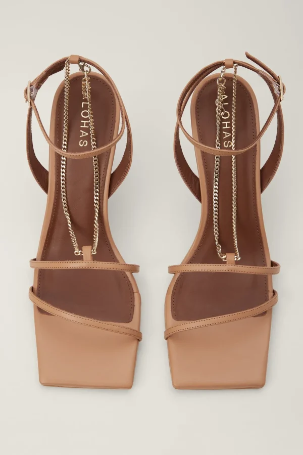 Trina Turk Alohas Straps Chain Heel