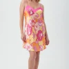 Women Trina Turk Apache Bloom Women'S Short Silk Chemise Nightgown