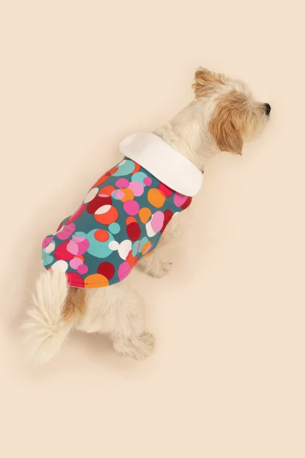 Trina Turk Bubble Dots French Terry Pet Pajama Jacket