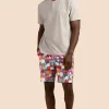 Men Trina Turk Bubble Dots Men'S Short Sleeve Boxer Short Jersey Pj Set