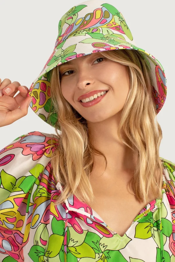Trina Turk Butterfly Tall Crusher Hat