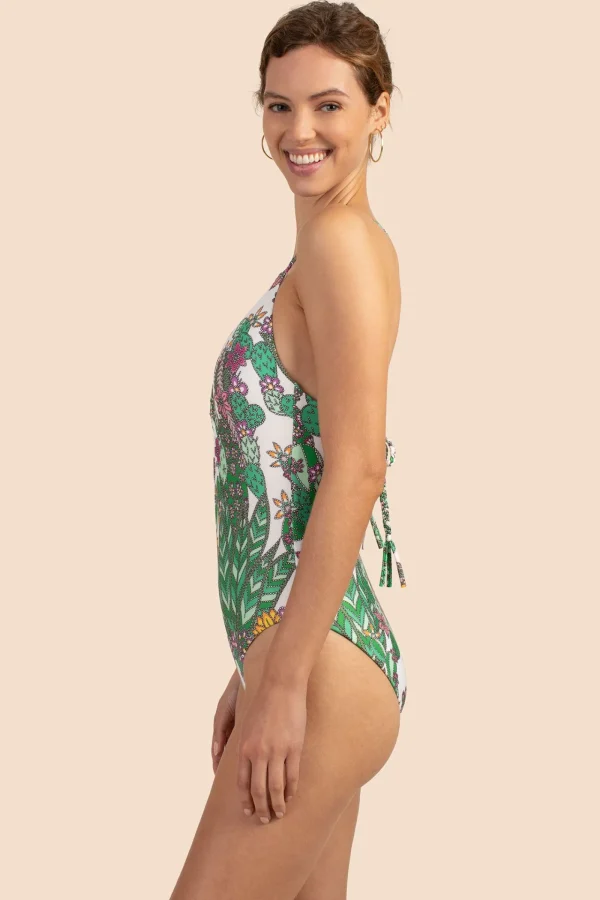 Women Trina Turk Cacti Cut-Out Maillot
