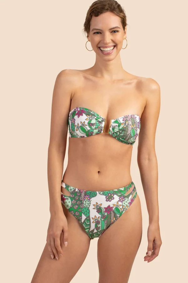 Women Trina Turk Cacti Molded Bandeau Top
