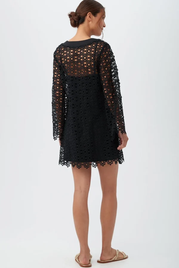 Women Trina Turk Chateau Bell Lace Swim Cover-Up Dress