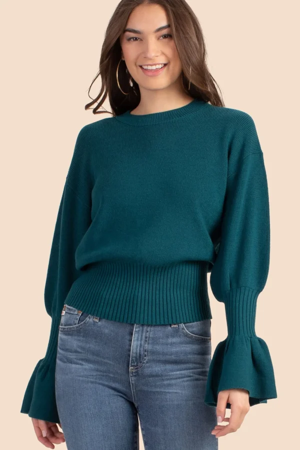 Women Trina Turk Chloe Ruffle Pullover