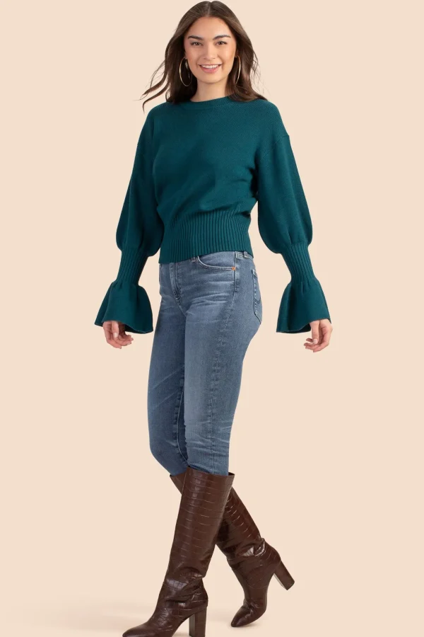 Women Trina Turk Chloe Ruffle Pullover
