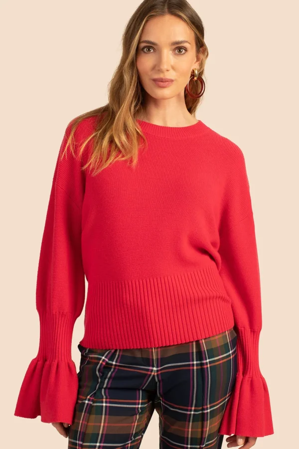 Women Trina Turk Chloe Ruffle Pullover