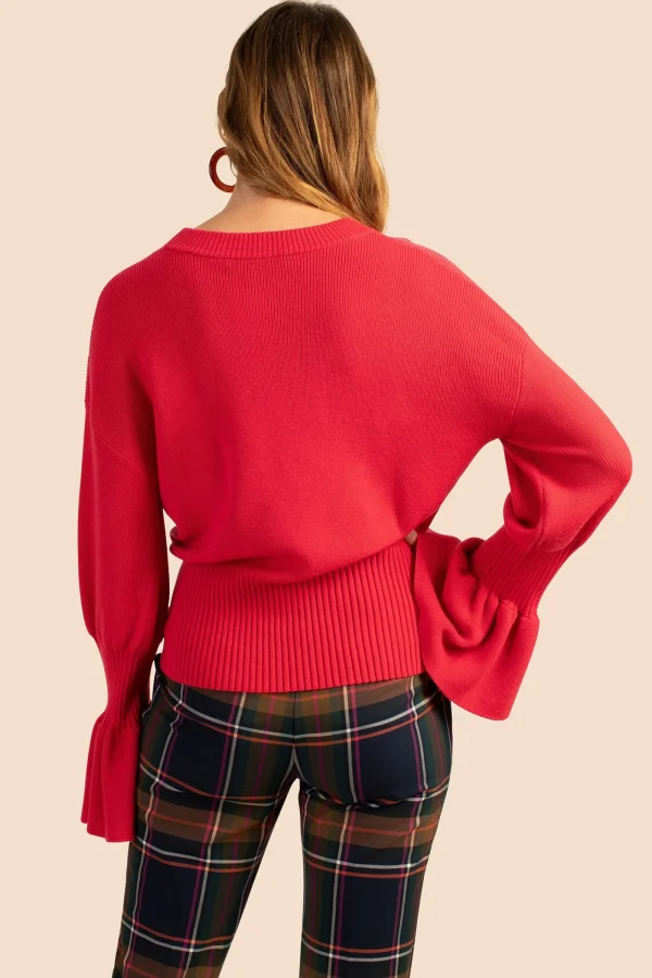 Women Trina Turk Chloe Ruffle Pullover