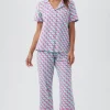 Women Trina Turk Dog Walk Cropped Pj Set