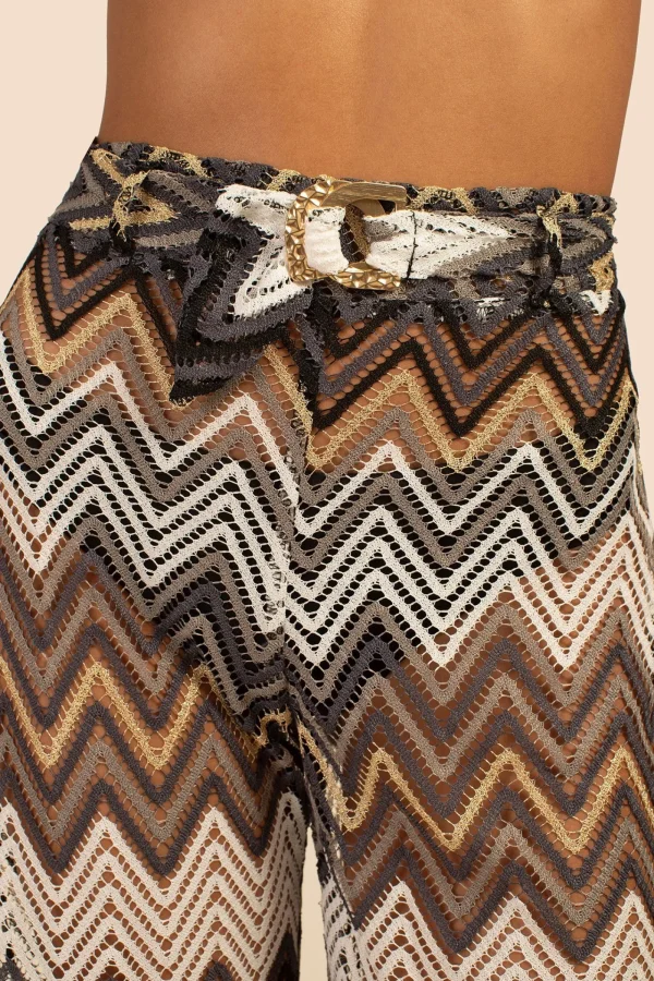 Women Trina Turk Drift Side Slit Crochet Pant