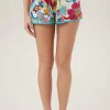 Women Trina Turk Fontaine Fringe Swim Cover-Up Short