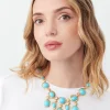 Trina Turk Kjl Cabochons 5 Drops Necklace