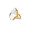 Trina Turk Kjl Crystal Stone Adjustable Ring