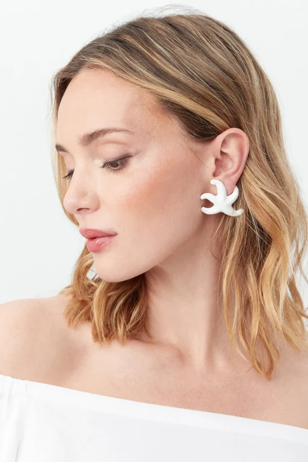 Trina Turk Kjl Enamel Starfish Clip Earring