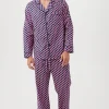 Men Trina Turk Lattice Geo Men'S Long Sleeve Classic Pj Set
