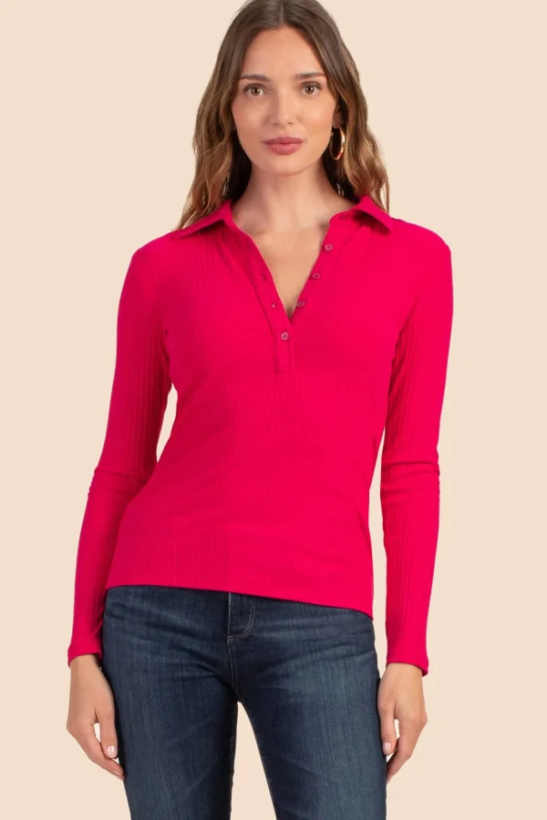 Women Trina Turk Long Sleeve Nishi Top