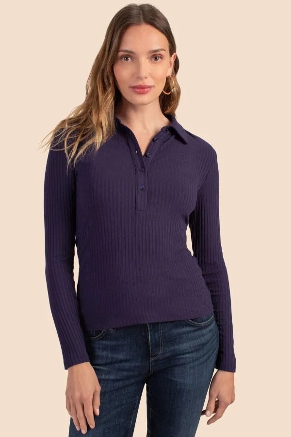 Women Trina Turk Long Sleeve Nishi Top