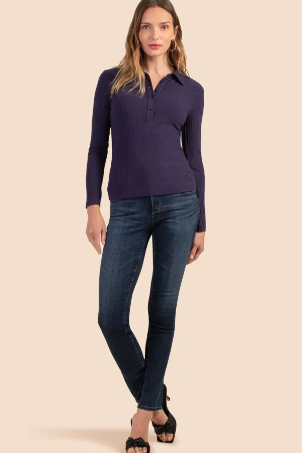Women Trina Turk Long Sleeve Nishi Top