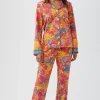Women Trina Turk Madagascar Women'S Long Sleeve Long Pant Jersey Pj Set