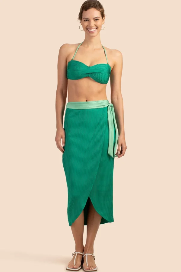 Women Trina Turk Olympia Rib Wrap Skirt