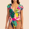 Women Trina Turk Rainforest Flutter Sleeve Maillot