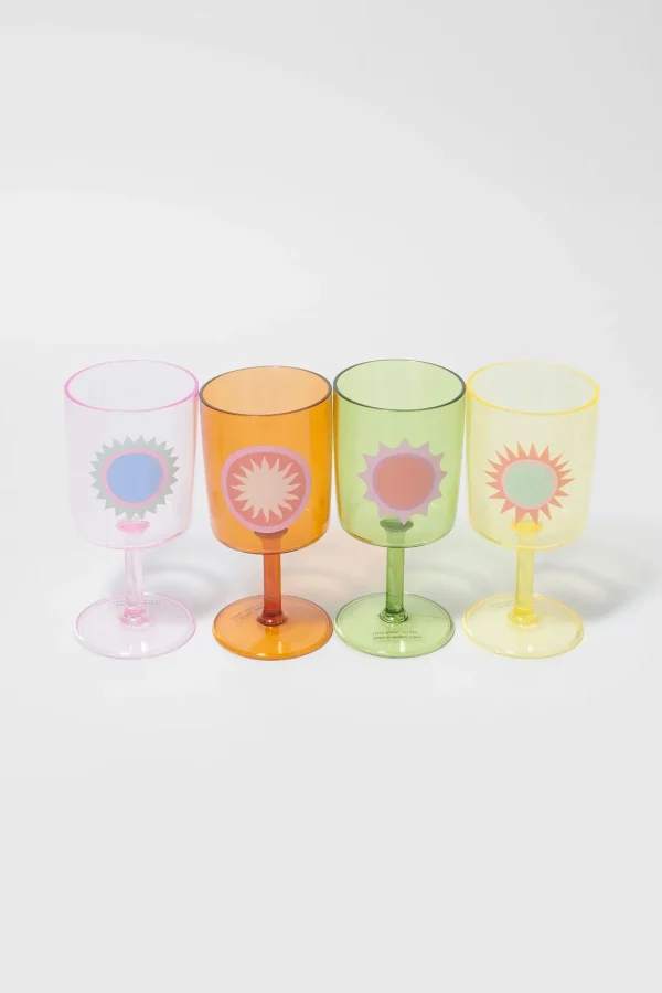 Trina Turk Rio Sun Wine Glass Set