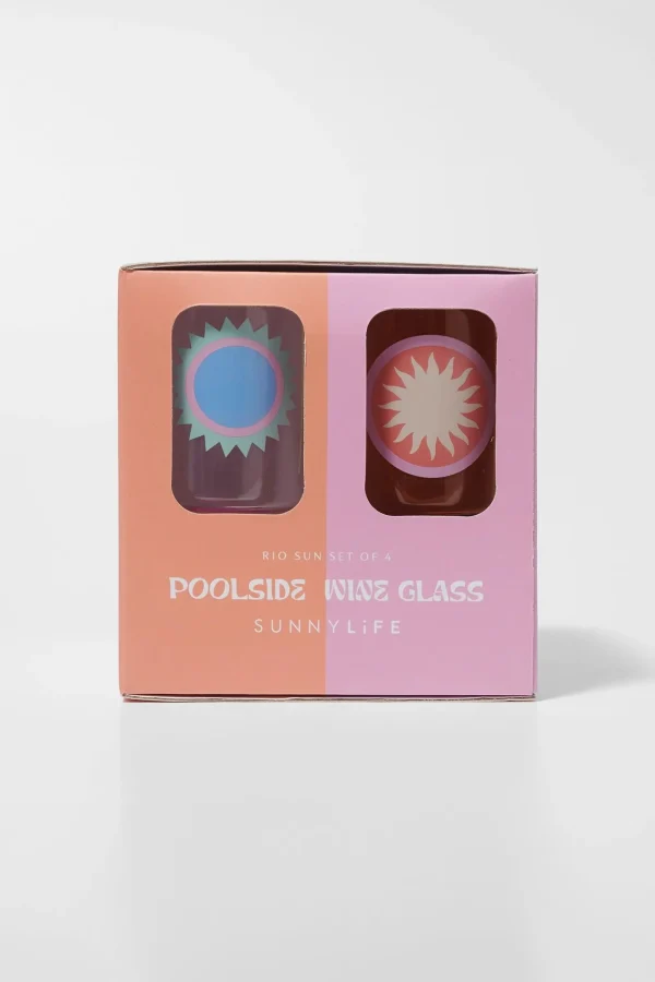 Trina Turk Rio Sun Wine Glass Set