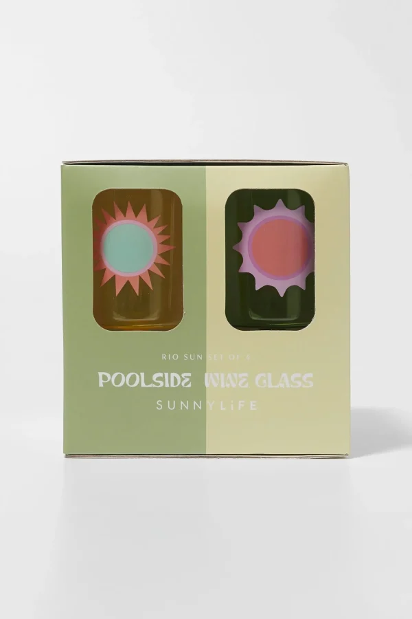 Trina Turk Rio Sun Wine Glass Set