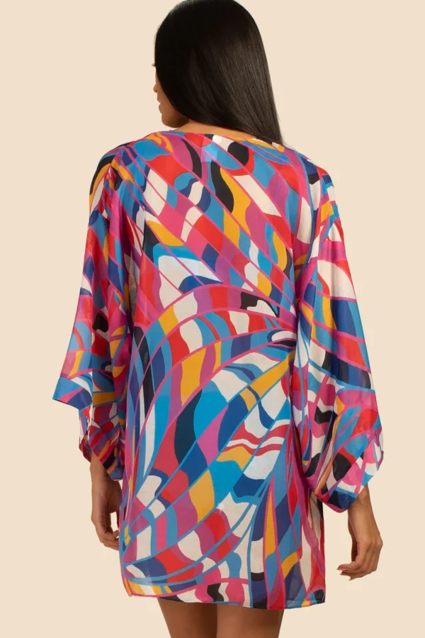 Women Trina Turk Rio Tie Front Shirt Dress