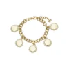 Trina Turk Scalloped Coin Charm Bracelet