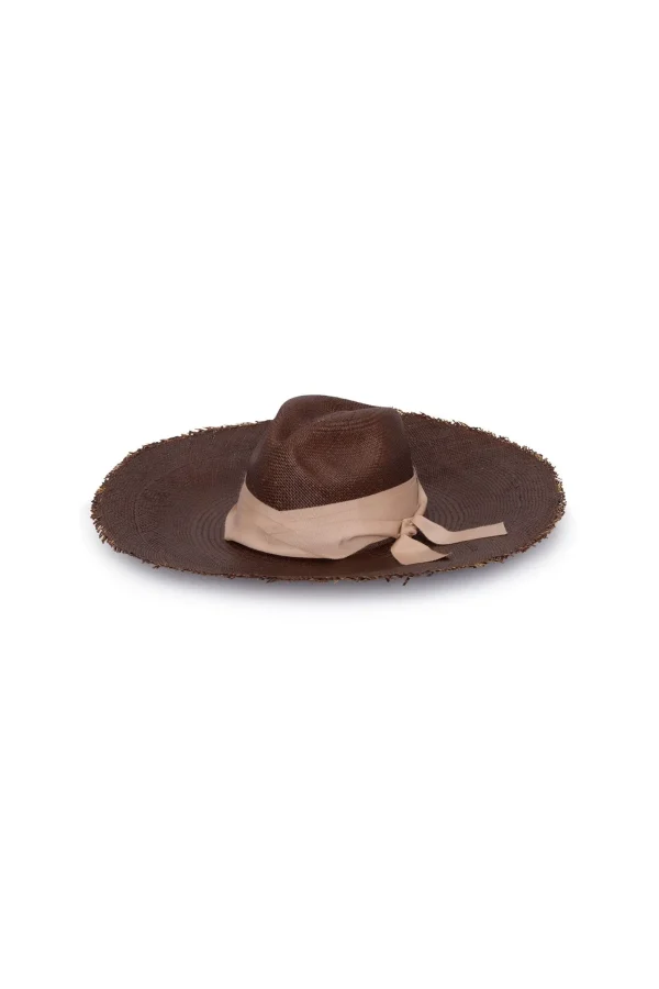 Trina Turk Sensi Studio Panama Frayed Hat