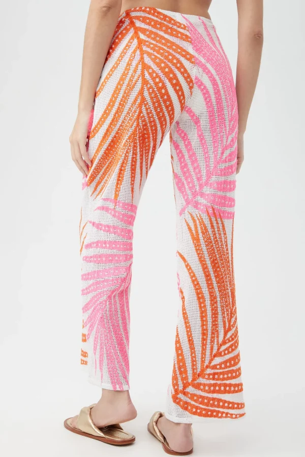 Women Trina Turk Sheer Tropics Lace Up Pant