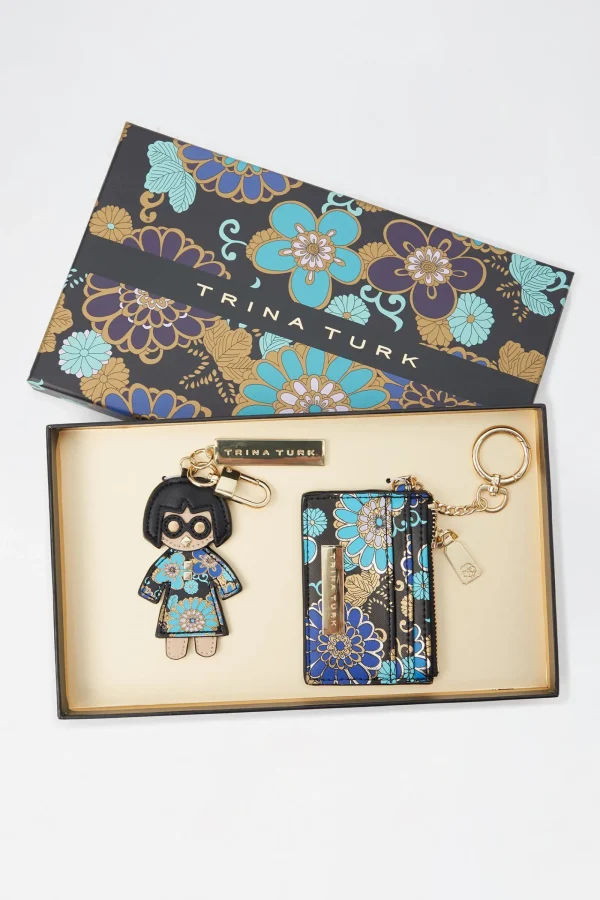 Trina Turk Tokyo Blossom Trina Keychain And Cardholder
