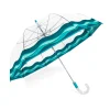 Trina Turk Blue Waves Of Capri Clear Bubble Umbrella