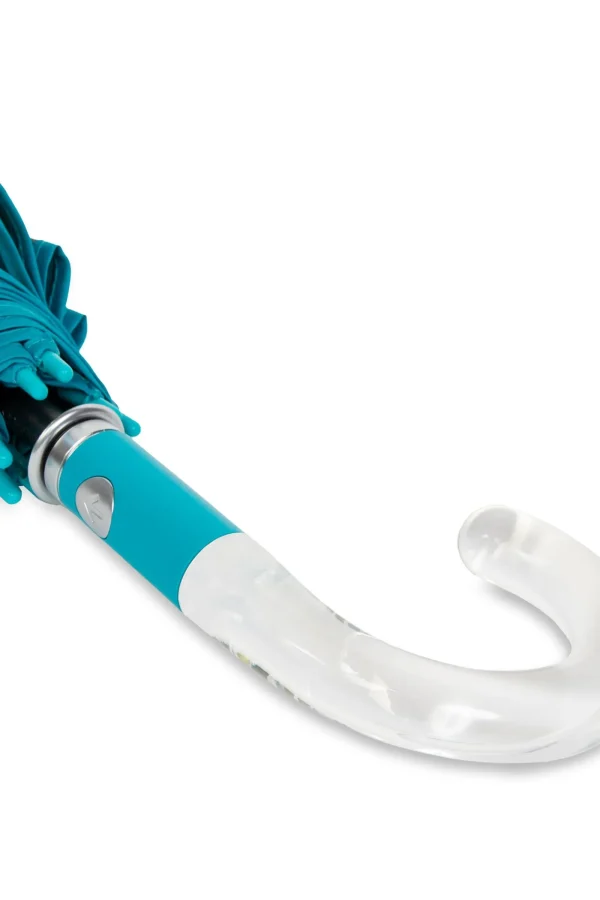 Trina Turk Blue Waves Of Capri Clear Bubble Umbrella