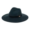 Trina Turk Tt Packable Black Wool Felt Fedora