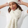 Trina Turk Tt Speckled Knit Beanie And Scarf