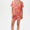 Women Trina Turk Vivacious Women'S Short Sleeve Shorty Jersey Pj Set
