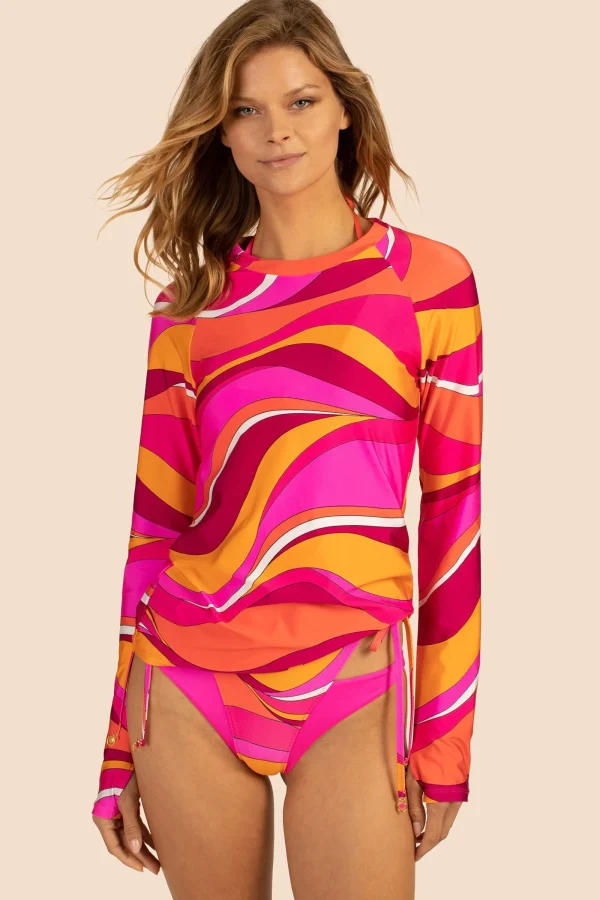 Women Trina Turk Vivid Vista Swim Tee