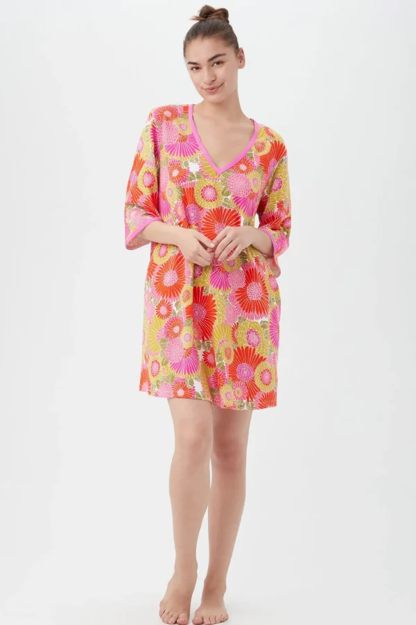 Women Trina Turk Warm Sand Botanical Caftan