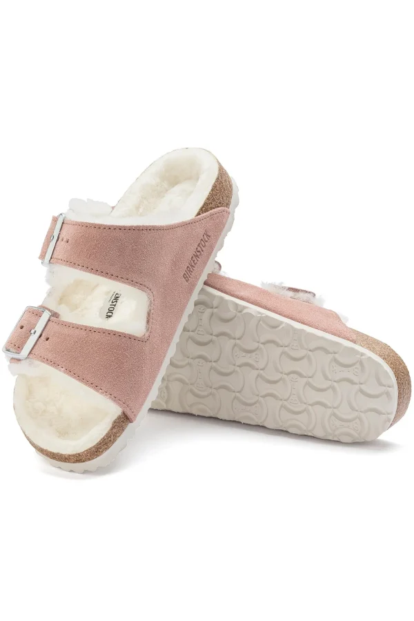 Trina Turk Women'S Arizona Shearling Suede Sandal