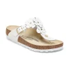 Trina Turk Women'S Gizeh Leather Flower Thong Sandal